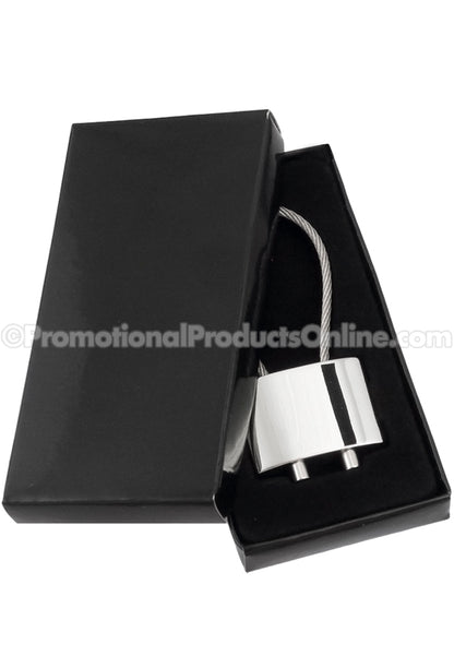 Cable Polished Metal Engraved Keychains