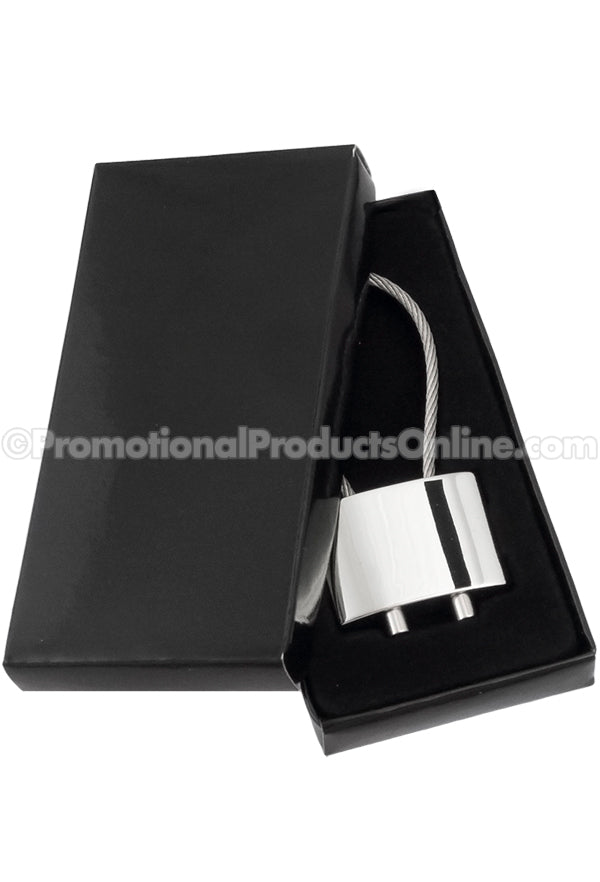 Cable Polished Metal Engraved Keychains