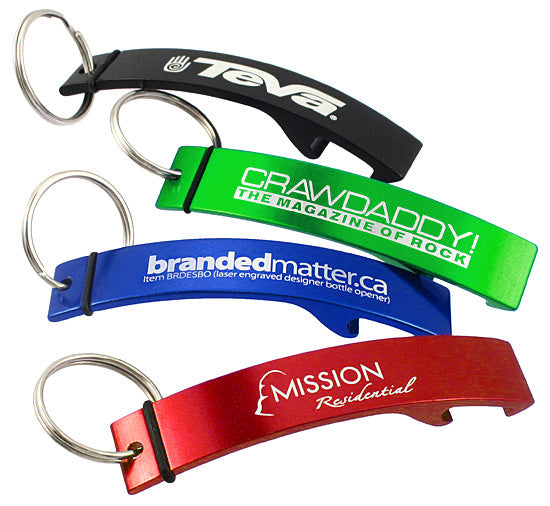 Designer Aluminum Bottle Opener Keychains