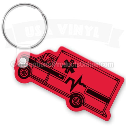 Ambulance Vinyl Keychains