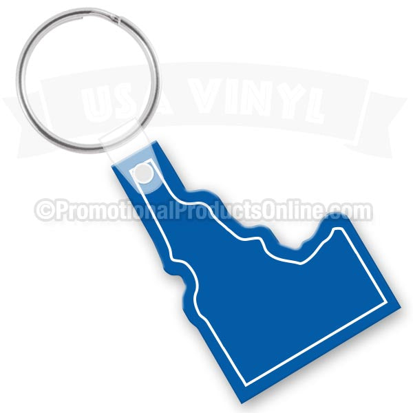 Idaho State Shaped Vinyl Keychains