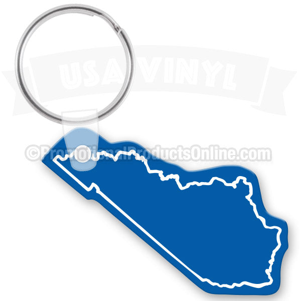 Kentucky State Shaped Vinyl Keychains