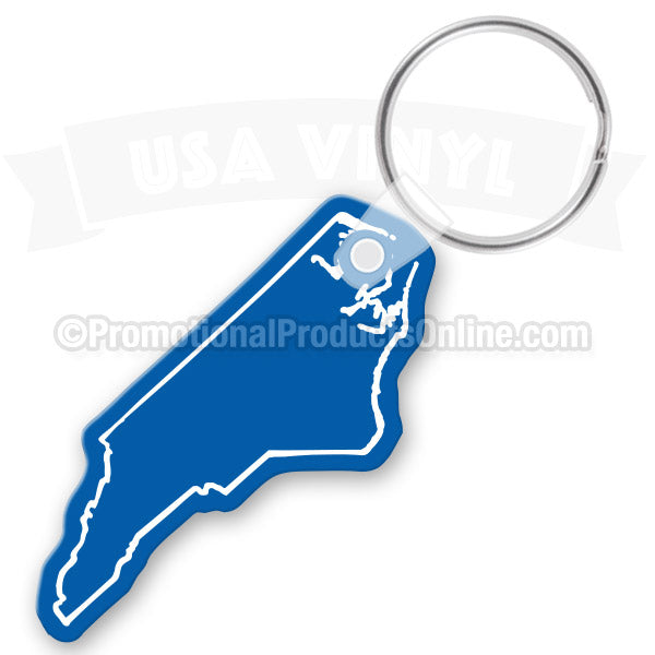North Carolina State Shaped Vinyl Keychains