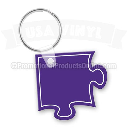 Puzzle Vinyl Keychains