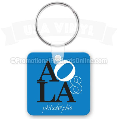 Square Vinyl Keychains