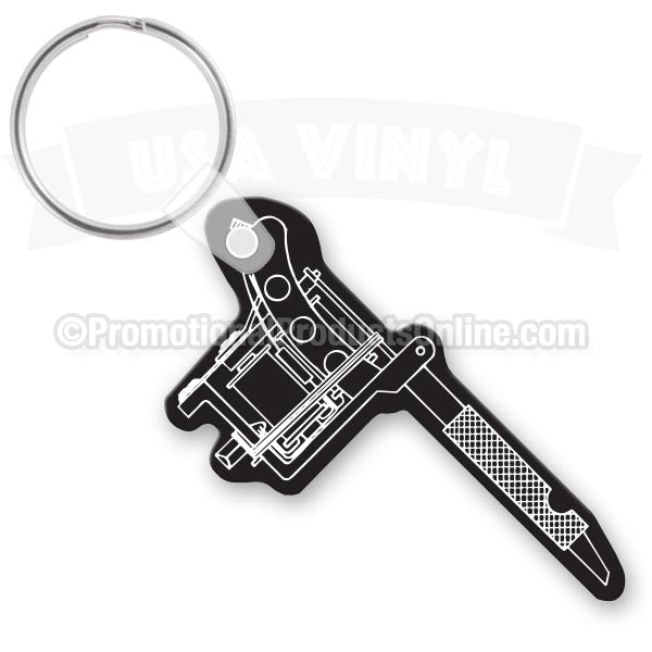 Tattoo Gun Vinyl Keychains