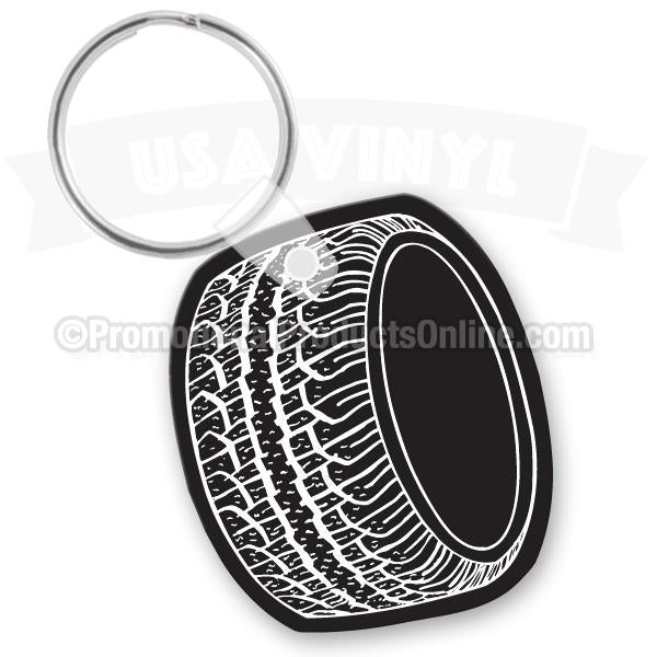 Tire Vinyl Keychains