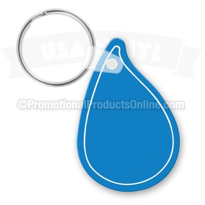 Water Drop Vinyl Keychains