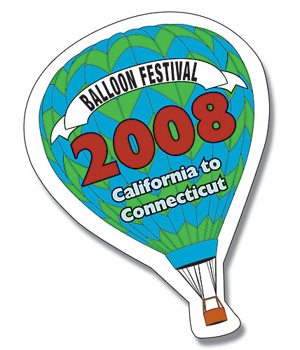 Magnet Hot Air Balloon Shape 25 Mil.