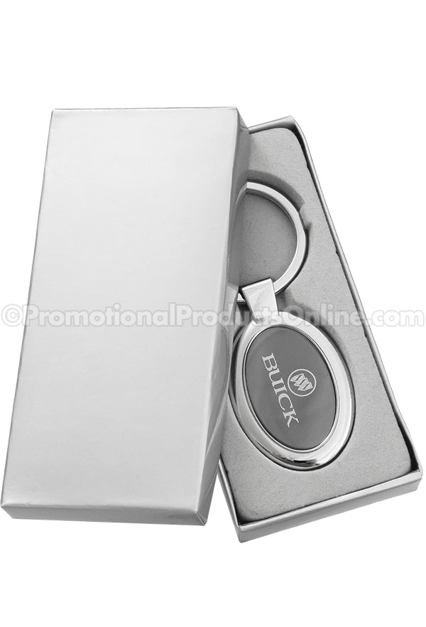 Onyx Oval Laser Engraved Keychains