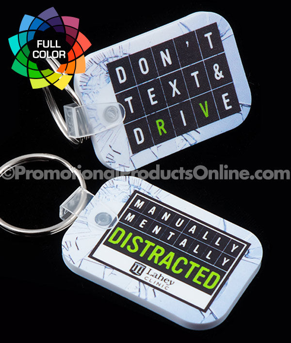 Custom Full Color Small Rectangle Vinyl Keychains – Promotional ...