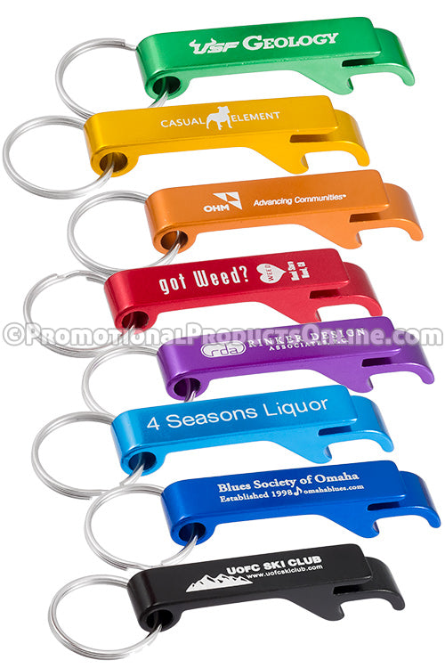 Flip-Top Bottle Opener Keychains