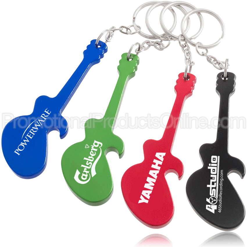Electric Guitar Bottle Opener Keychains