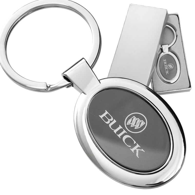 Onyx Oval Laser Engraved Keychains