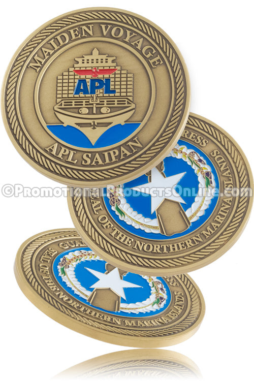 Antiqued Challenge Coins