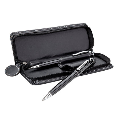Brass Ballpoint and Pencil Set in Zippered Case - BA4580B