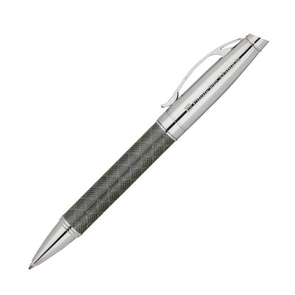 Chrome-Trimmed Fiber Barrel Ballpoint Pen - BA4600G