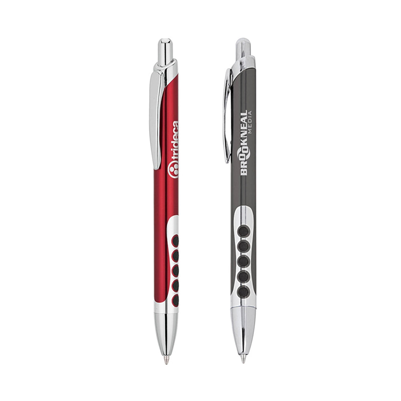 Aluminum Ballpoint Pen with Rubber Grip