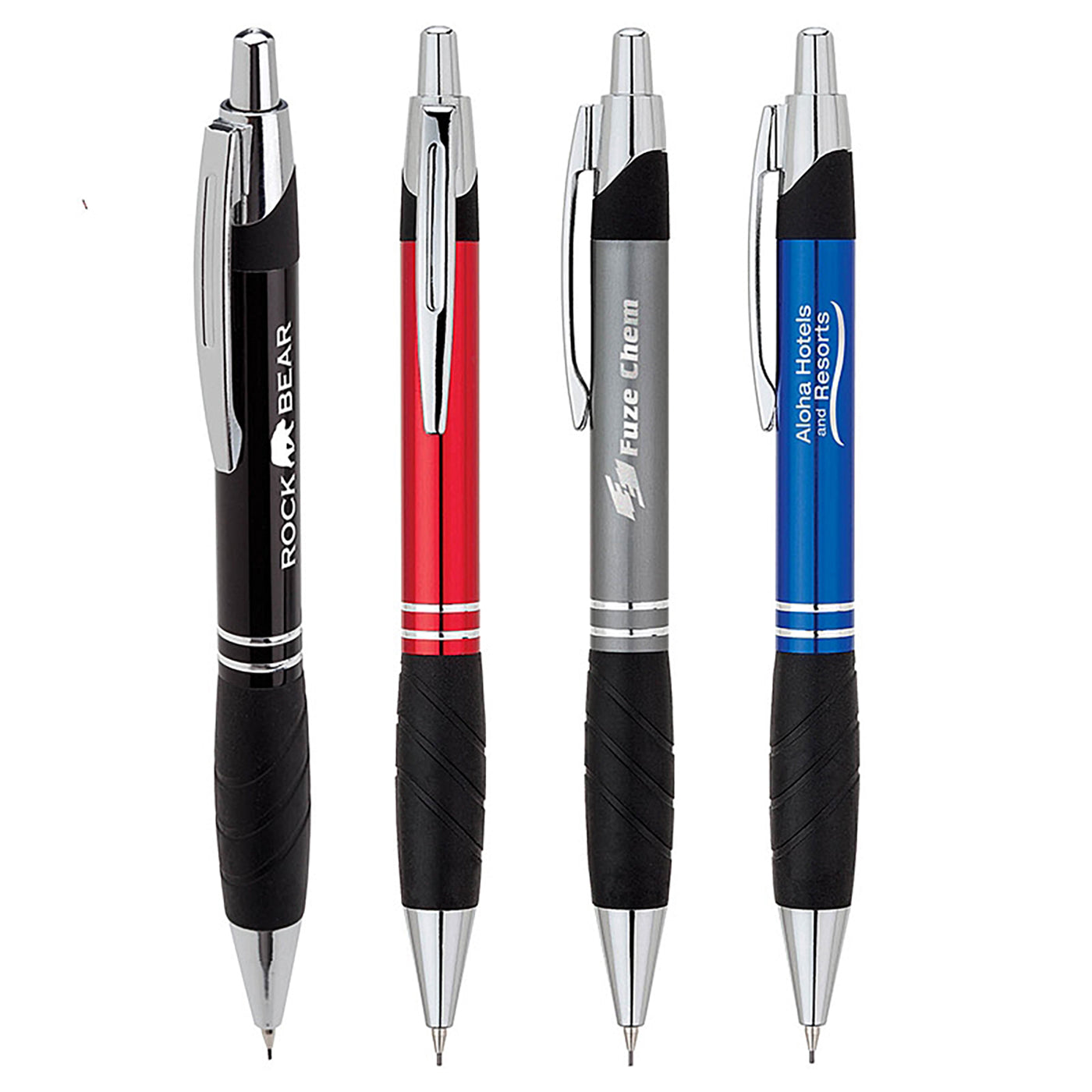 Aluminum Mechanical Pencil with Rubber Grip