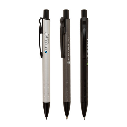 Slim Aluminum Plunge-Action Ballpoint Pen