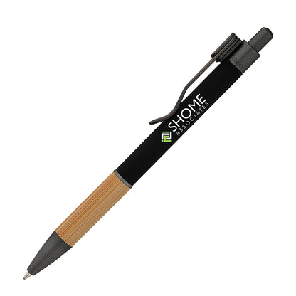 Bamboo Grip Aluminum Ballpoint Pen - BB6800B