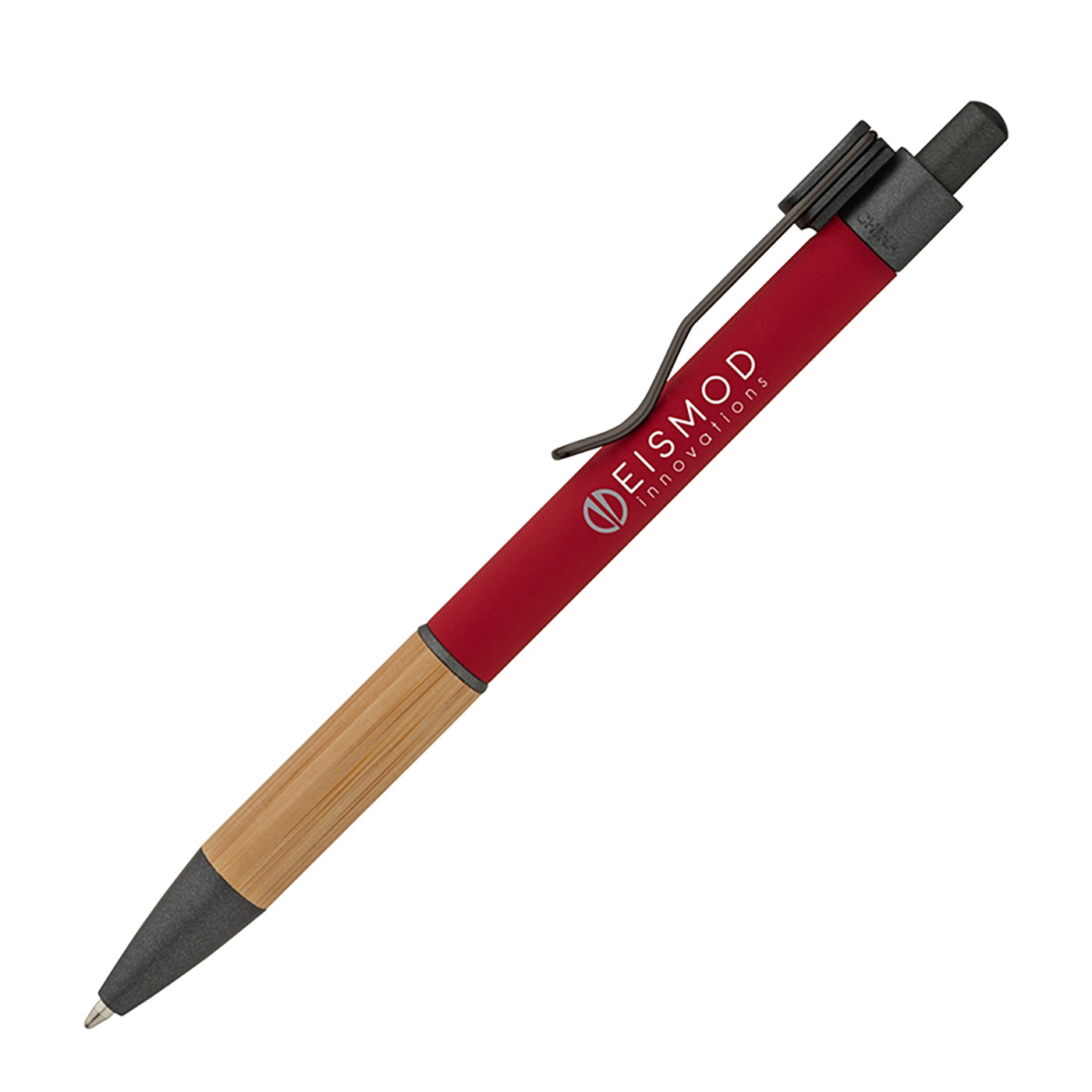 Bamboo Grip Aluminum Ballpoint Pen - BB6800R