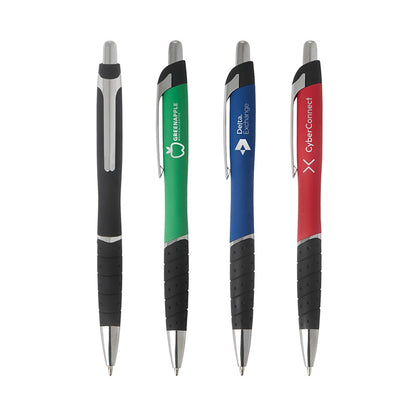 Rubberized Aluminum Click Pen