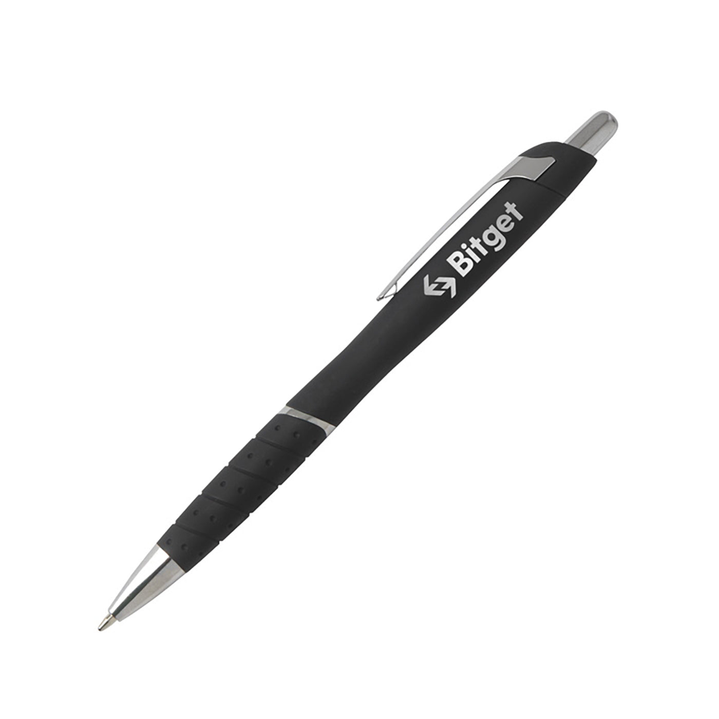 Rubberized Aluminum Click Pen - BB7300B