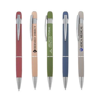 Soft-Touch Aluminum Click Pen