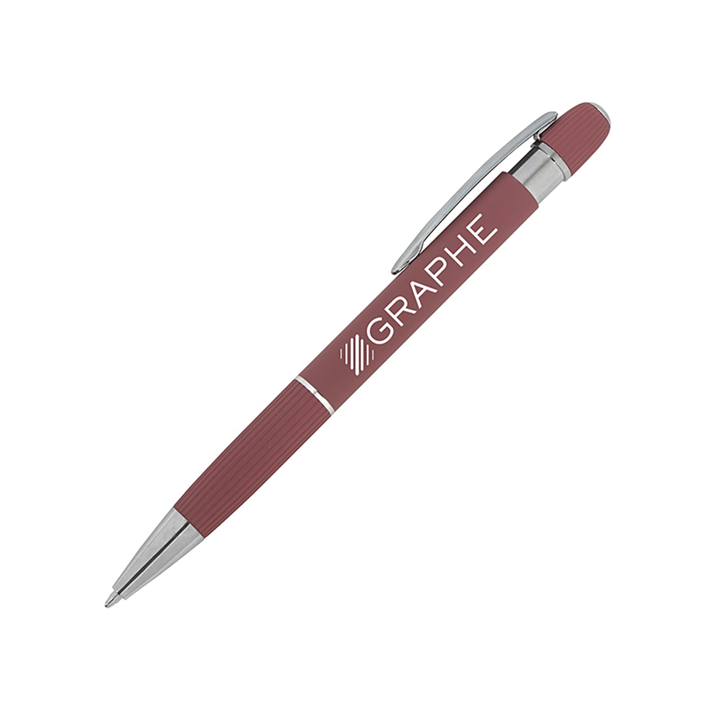 Soft-Touch Aluminum Click Pen - BB7500X