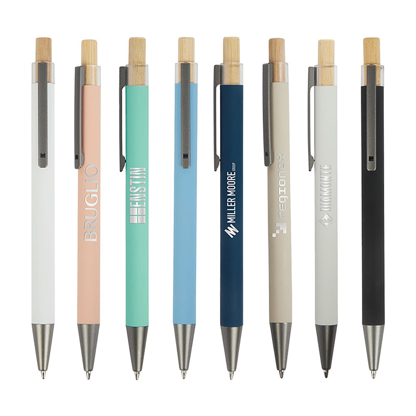 Recycled Aluminum Bamboo Plunger Pen