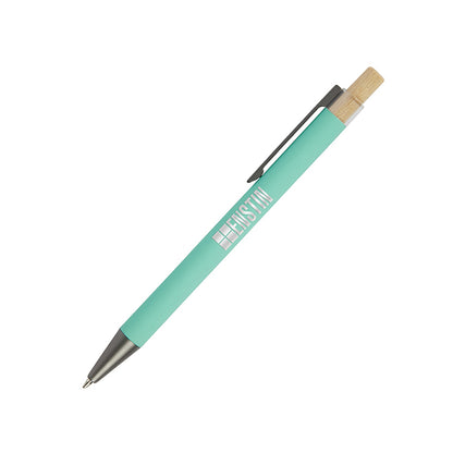 Recycled Aluminum Bamboo Plunger Pen - BB7700A