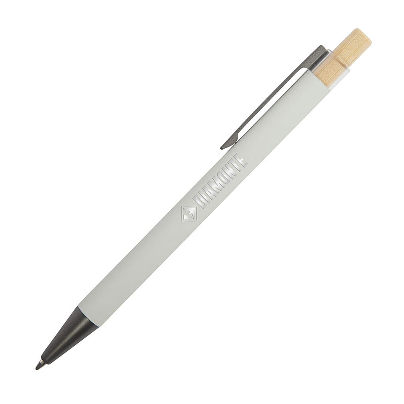 Recycled Aluminum Bamboo Plunger Pen - BB7700S