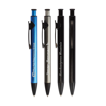 Recycled Aluminum Plunge-Action Pen