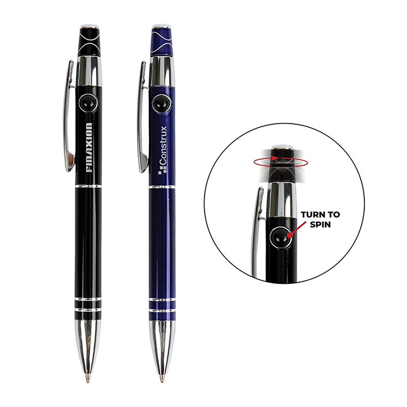 Aluminum Twist-Action Fidget Spinner Pen