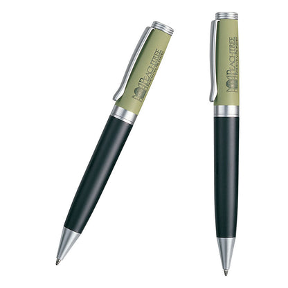 Solid Brass Cap and Barrel Ballpoint Pen