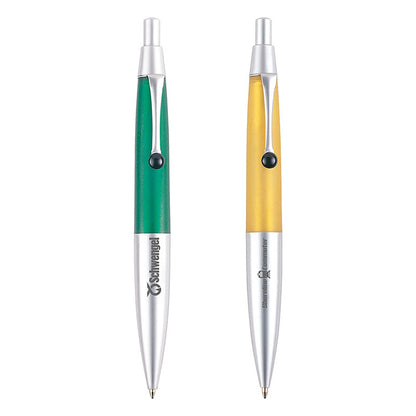 Matte Aluminum Plunge-Action Ballpoint