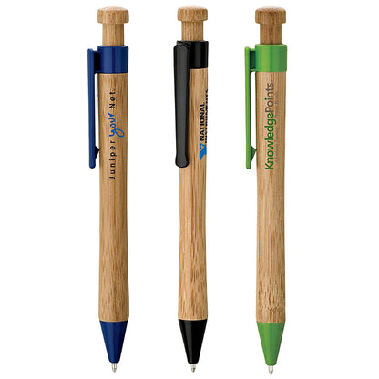 Bamboo Ballpoint with PLA Plastic Clip