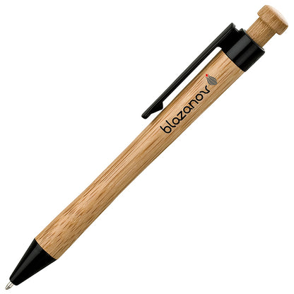 Bamboo Ballpoint with PLA Plastic Clip - BT6100B