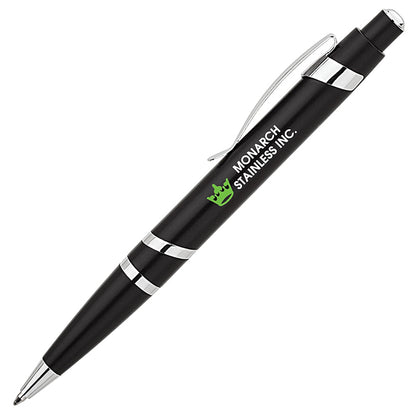 Metallic Plastic Ballpoint with Spiral Rings - BT6500B