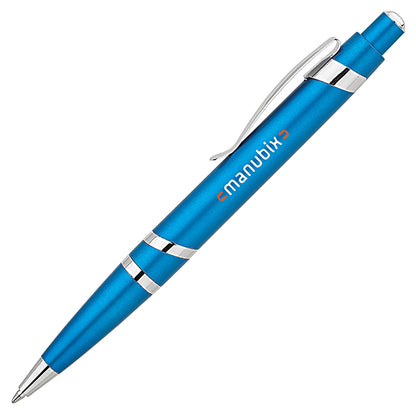 Metallic Plastic Ballpoint with Spiral Rings - BT6500L
