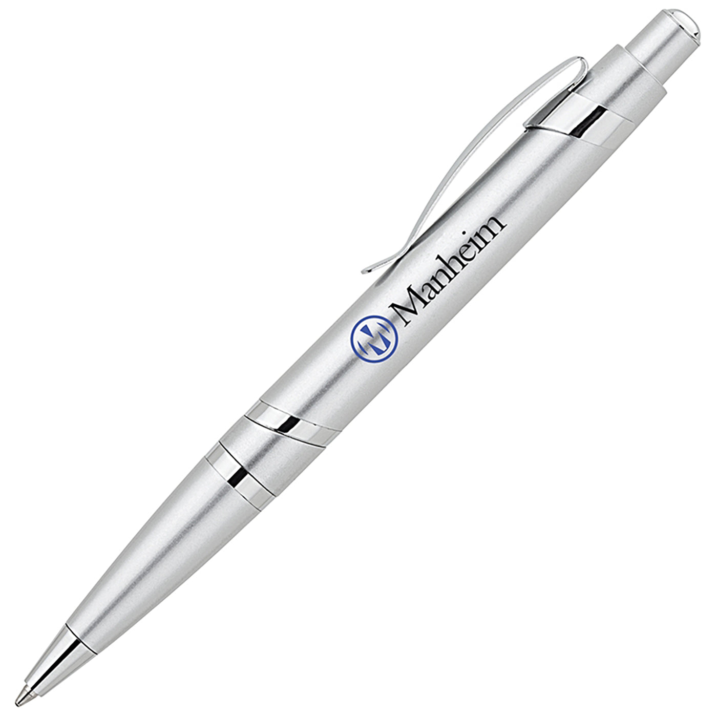 Metallic Plastic Ballpoint with Spiral Rings - BT6500S