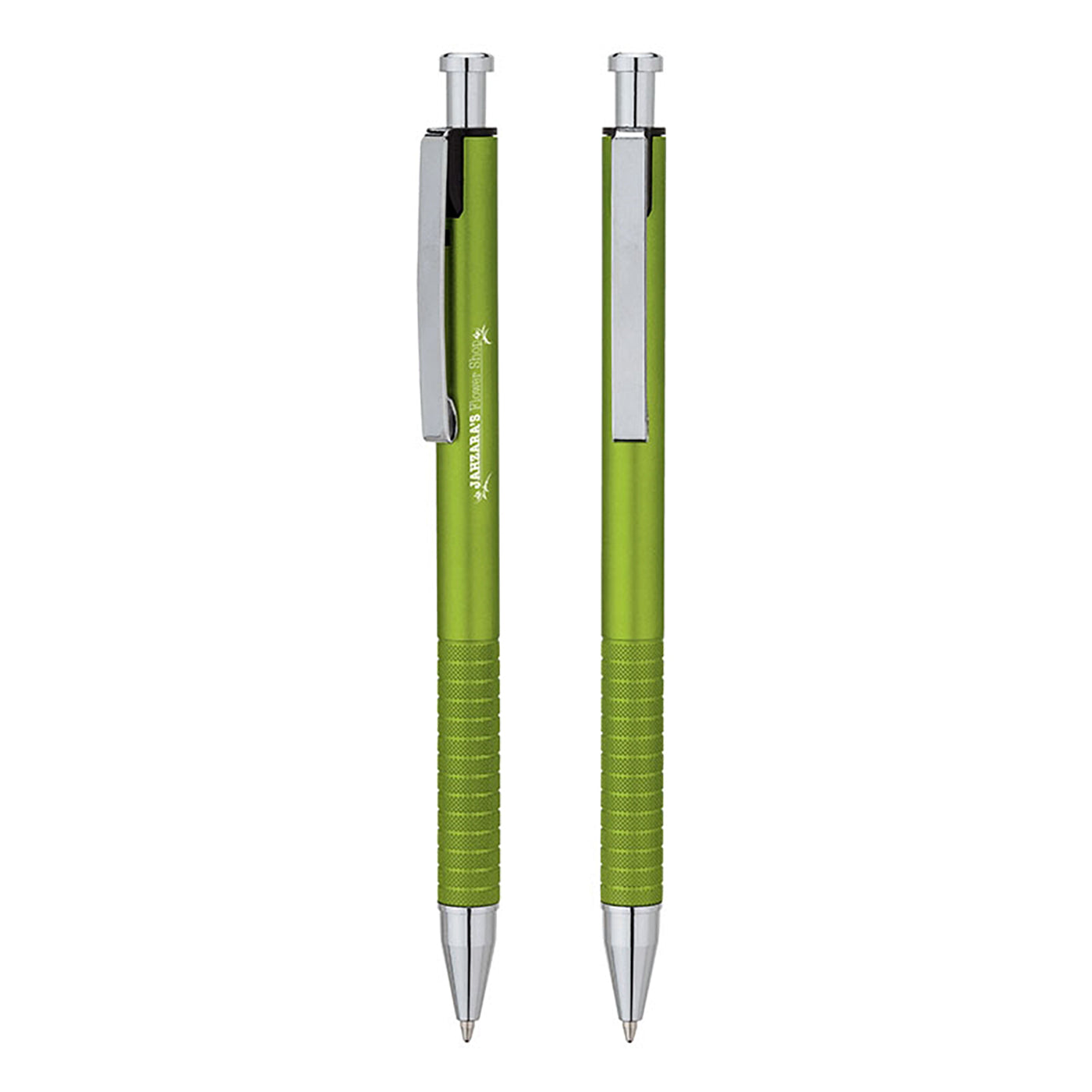Metallic Plunge-Action Ballpoint Pen