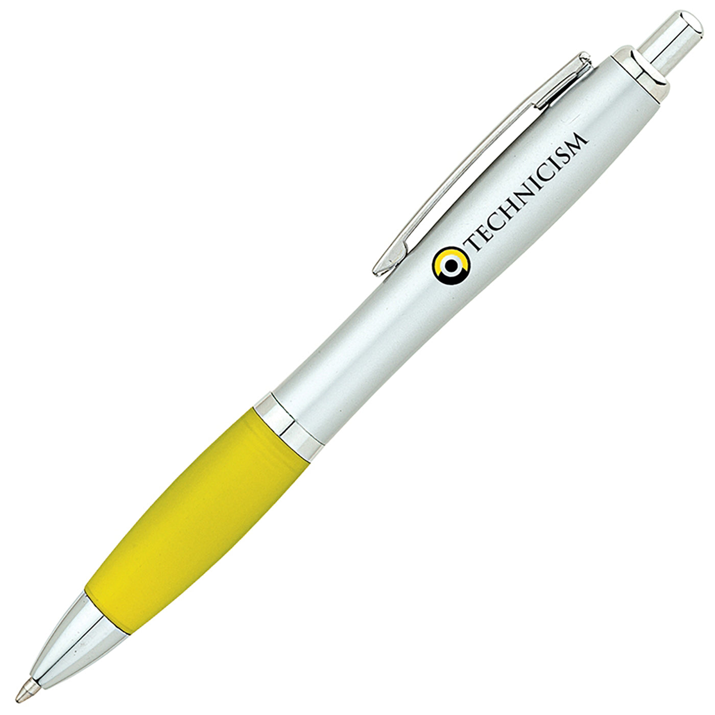 Matte Silver Rubberized Grip Pen - BV2300Y