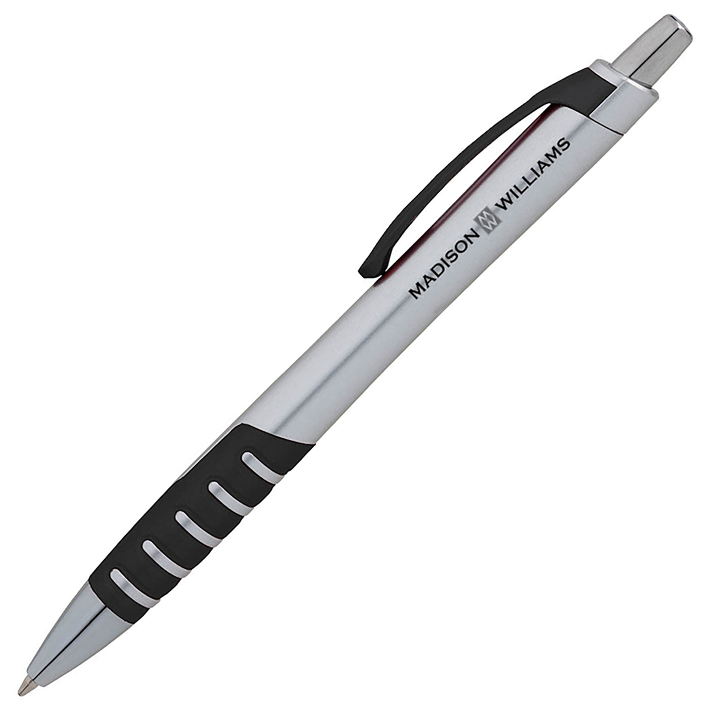 Chrome-Accented Plunge-Action Ballpoint Pen - BV5100B