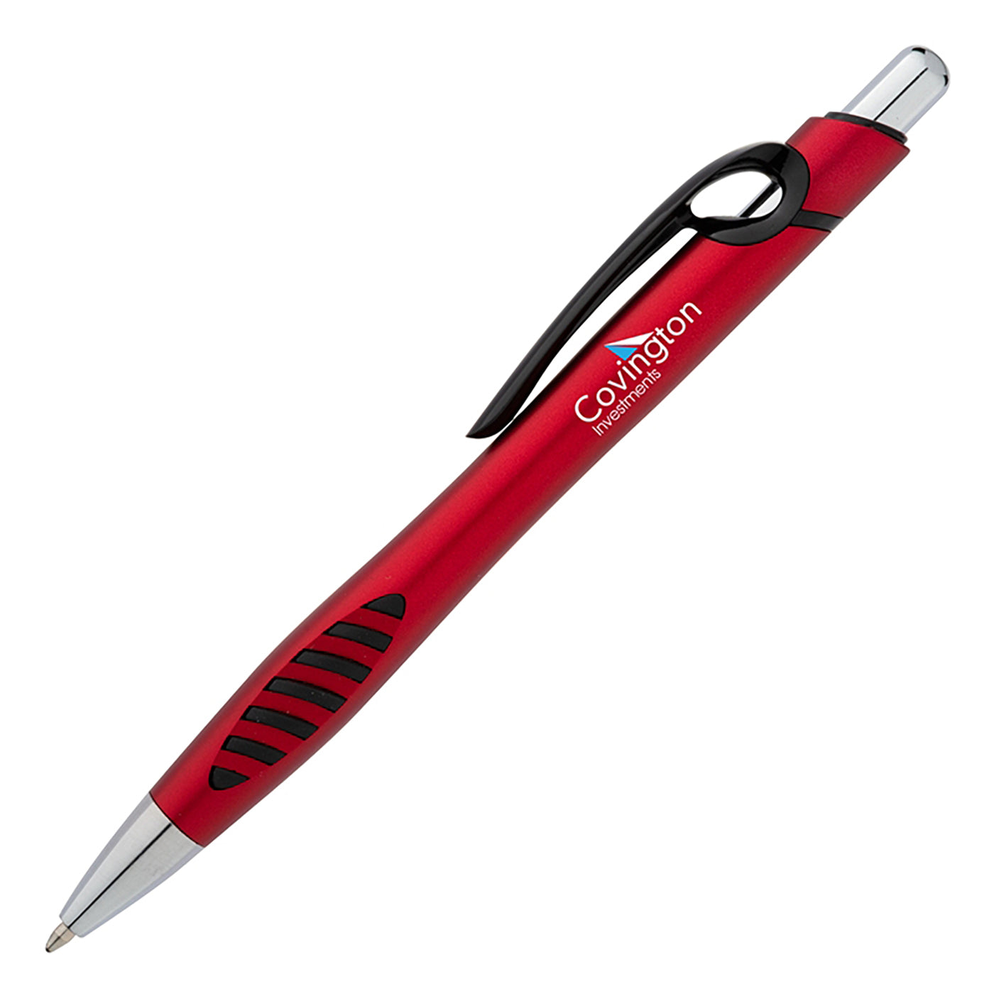 D-Ring Clip Plunge-Action Ballpoint Pen - BV6700R