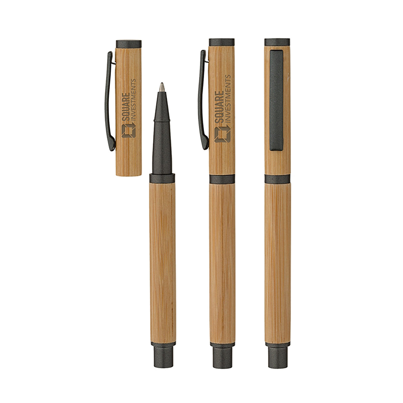Bamboo Cap-Off Ballpoint Pen