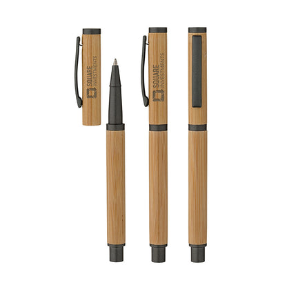 Bamboo Cap-Off Ballpoint Pen