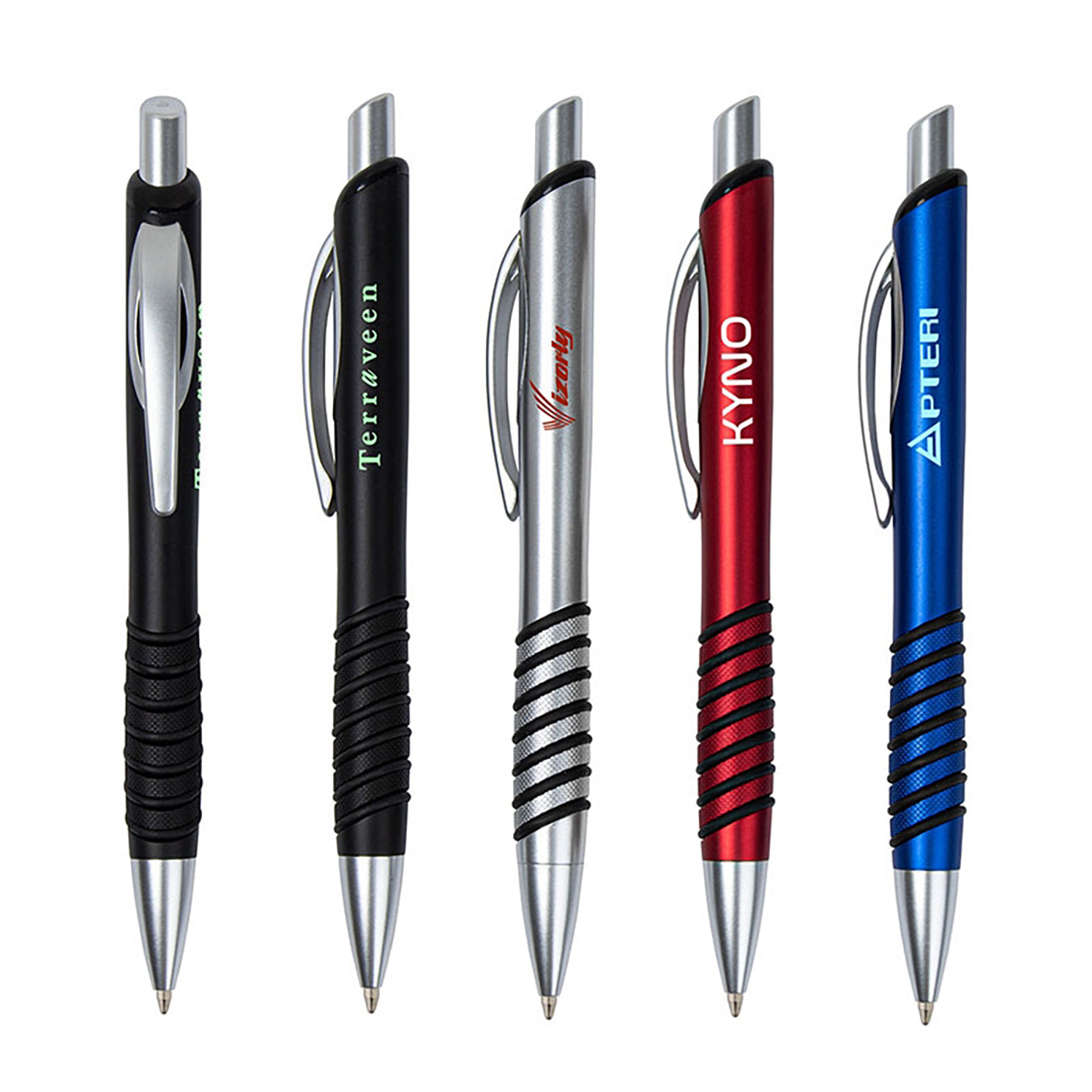 Gel Ink Plastic Pen with Metallic Barrel