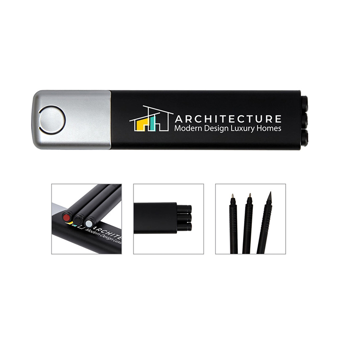 3-in-1 Pen Set with Pop-Up Case